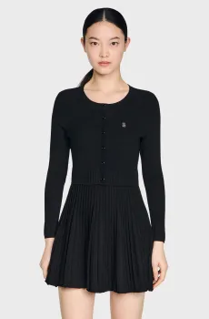 Женское черное платье Черный 40 Sandro SFPRO04776_Black