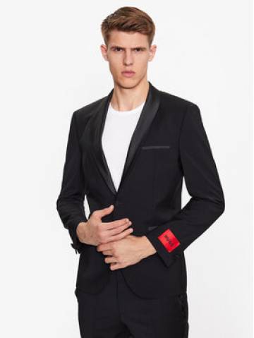 Hugo Піджак 50476333 Чорний Extra Slim Fit Hugo Піджак 50476333 Чорний Extra Slim Fit