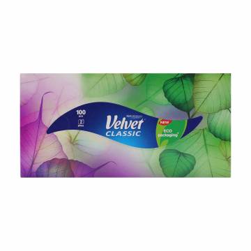 Косметические салфетки Velvet Classic 2-слойные, в коробке, 100 шт Косметические салфетки Velvet Classic 2-слойные, в коробке, 100 шт