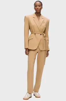 Женские бежевые брюки tailored Бежевый 46 Karl Lagerfeld B3W10085
