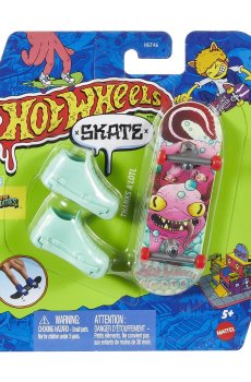 Игровой набор Hot Wheels Скейт и обувь для пальчиков, Thanks Alotl, салатовый, от 5 лет (HGT46)