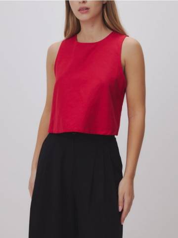 Reserved - Топ з віскози - червоний - 471FH-33X