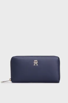 Женский темно-синий кошелек POPPY REFORM LARGE ZA Синий ONESIZE Tommy Hilfiger AW0AW16581