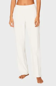 Женские белые велюровые брюки POLKA Белый S Etam 6548871