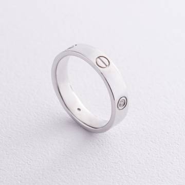 Серебряное кольцо "Love" (фианиты) К1004р Серебряное кольцо "Love" (фианиты) К1004р