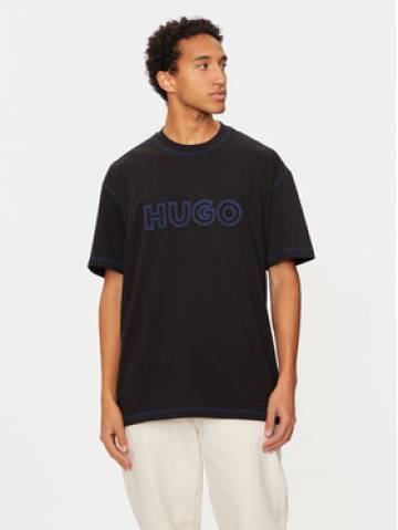 Hugo Футболка Nitlogo 50521686 Чорний Loose Fit Hugo Футболка Nitlogo 50521686 Чорний Loose Fit