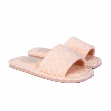 Женские домашние тапочки HS-VL Terry, персиковые, размер 38-39 (25 см) Женские домашние тапочки HS-VL Terry, персиковые, размер 38-39 (25 см)
