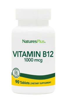 Витамин B12 (Метилкобаламин) NaturesPlus Vitamin B12, 1000 мкг, 90 таблеток
