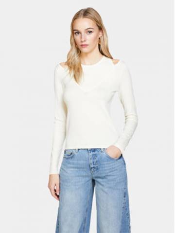 Sisley Светр 1B7YM104G Écru Slim Fit Sisley Светр 1B7YM104G Écru Slim Fit