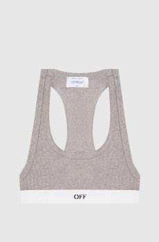 Серый топ с логотипом