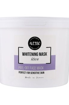 Альгинатная маска для лица Alesso Professionnel Whitening Rice Mask, 1 кг