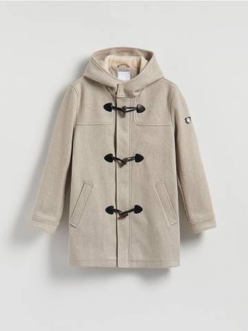 Reserved - Куртка-дафлкот - бежевий - 736GC-80M Reserved - Куртка-дафлкот - бежевий - 736GC-80M