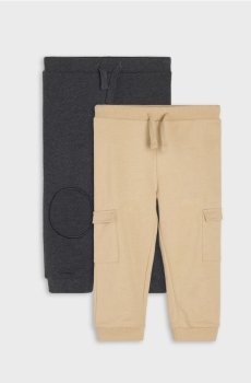 Трикотажні джогери, 2 пари - бежевий