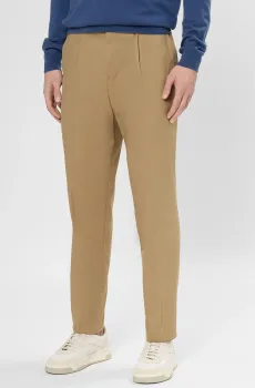 Мужские бежевые брюки Бежевый 56 BOSS 50556704;252
