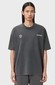 Мужская темно-серая футболка EMBLEM Серый XL AllSaints M006PE