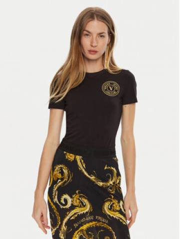 Versace Jeans Couture Футболка 77HAHT00 Чорний Regular Fit Versace Jeans Couture Футболка 77HAHT00 Чорний Regular Fit