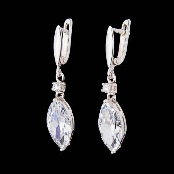 Серебряные серьги (фианиты) 121256 Серебряные серьги (фианиты) 121256