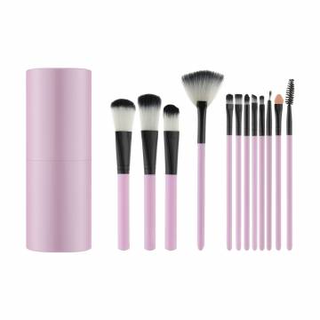 Набор кистей для макияжа Cosmo Shop розовый, в овальной пластиковой тубе, 12 шт (CS-207R) Набор кистей для макияжа Cosmo Shop розовый, в овальной пластиковой тубе, 12 шт (CS-207R)