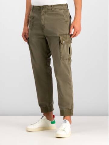 Diesel Штани з тканини 00SY1D 0DAWL Зелений Regular Fit Diesel Штани з тканини 00SY1D 0DAWL Зелений Regular Fit