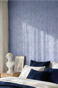 Стійка для стін у формі пазла 9 pack - синій