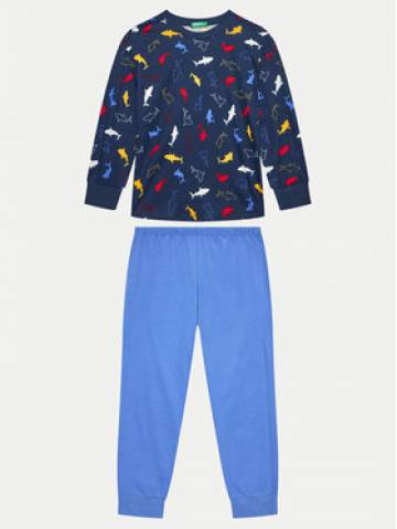 United Colors Of Benetton Піжама 32K60P07I Голубий Regular Fit United Colors Of Benetton Піжама 32K60P07I Голубий Regular Fit