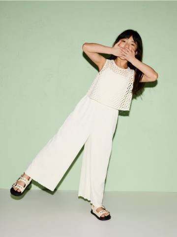 Reserved - GIRLS` JUMPSUIT - кремовий - 846CY-01X Reserved - GIRLS` JUMPSUIT - кремовий - 846CY-01X
