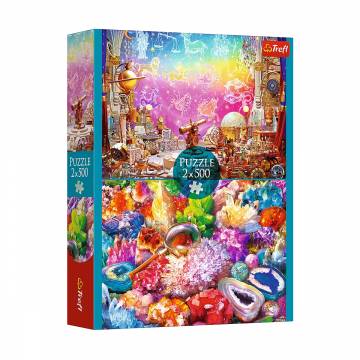 Пазлы Trefl Puzzles Cosmos and Crystals, 48*34 см, от 10 лет, 2*500 элементов (37499) Пазлы Trefl Puzzles Cosmos and Crystals, 48*34 см, от 10 лет, 2*500 элементов (37499)