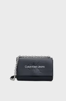 Женская черная сумка SCULPTED EW FLAP W/CHAIN25 MONO Черный ONESIZE Calvin Klein K60K612221