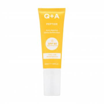 Уценка! Восстанавливающий солнцезащитный крем для лица Q+A Peptide Anti-Ageing Daily Sunscreen, SPF 50, 50 мл Уценка! Восстанавливающий солнцезащитный крем для лица Q+A Peptide Anti-Ageing Daily Sunscreen, SPF 50, 50 мл