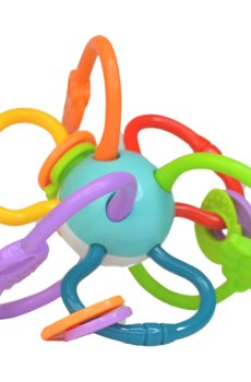 Игрушка-погремушка Lindo Дуги, с рождения, 10*9*9 см (НЕ0190)