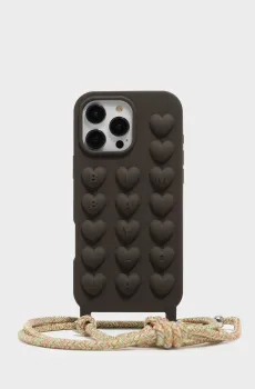 Женский коричневый чехол для iPhone 16 Pro Max Коричневый ONESIZE Bimba Y Lola 252BAFT15.29602