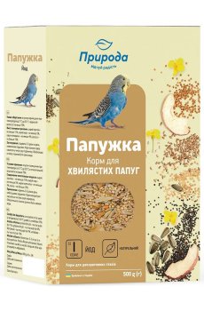 Корм для волнистых попугаев Природа Попугайчик Йод, 500 г
