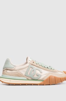 Бежевые комбинированные кроссовки DG Athletic с логотипом