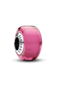 Намистина маленька з муранським склом рожевого кольору