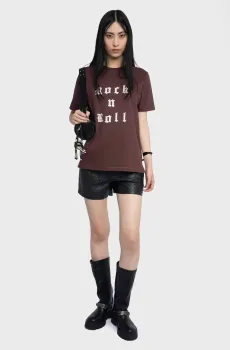 Женская бордовая футболка Edwin Бордовый XS ZADIG&VOLTAIRE JWTS02868_BURGUNDY