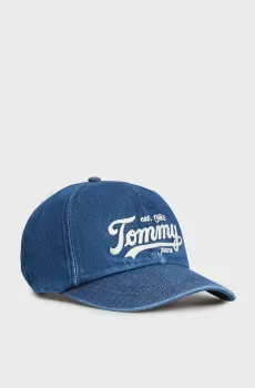 Мужская синяя джинсовая кепка ARCHIVE SCRIPT Синий ONESIZE Tommy Jeans AM0AM13565