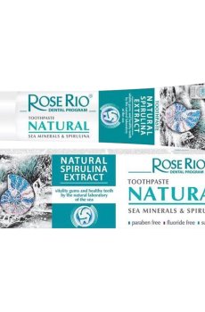 Зубная паста Rose Rio Natural Toothpaste Морские минералы и спирулина, 65 мл
