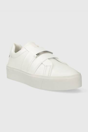 Кроссовки Calvin Klein FLATFORM CUPSOLE SLIP ON W/HW цвет белый HW0HW01862 Кроссовки Calvin Klein FLATFORM CUPSOLE SLIP ON W/HW цвет белый HW0HW01862