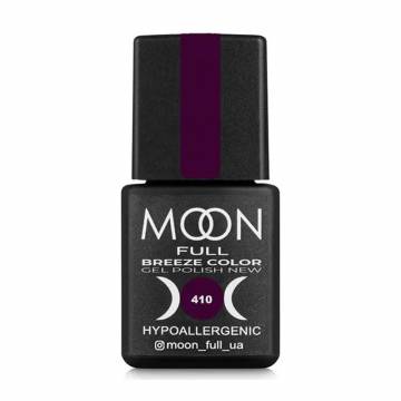Гель-лак для ногтей Moon Full Breeze Color Gel Рolish 410 Фиолетовый, 8 мл Гель-лак для ногтей Moon Full Breeze Color Gel Рolish 410 Фиолетовый, 8 мл