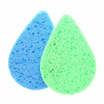 Набор спонжей для умывания Cosmo Shop Капля, 7*10 см, зелeно-синий, 2 шт (CS092GB)