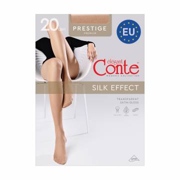 Колготки женские Conte elegant Prestige с эффектом шелка, без шортиков, 20 DEN, Natural, размер 4 Колготки женские Conte elegant Prestige с эффектом шелка, без шортиков, 20 DEN, Natural, размер 4