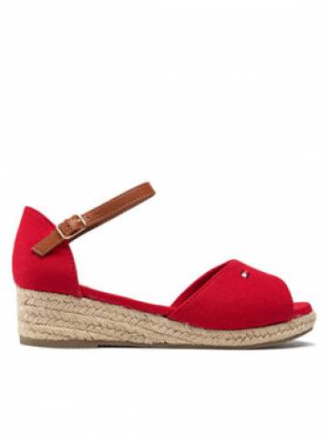Tommy Hilfiger Еспадрильї Rope Wedge Sandal T3A7-32185-0048 M Червоний Tommy Hilfiger Еспадрильї Rope Wedge Sandal T3A7-32185-0048 M Червоний