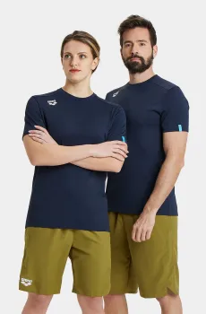 Темно-синяя футболка (унисекс) Синий S Arena 004900-700