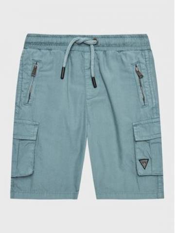 Guess Шорти з тканини N2RD01 D3XN0 Голубий Regular Fit Guess Шорти з тканини N2RD01 D3XN0 Голубий Regular Fit