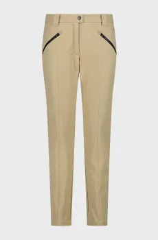 Женские бежевые брюки LONG PANT SOFTSHELL Бежевый 40 CMP 3A11266-A435