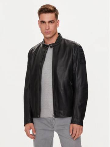 Boss Шкіряна куртка Jomoto 50518270 Чорний Regular Fit Boss Шкіряна куртка Jomoto 50518270 Чорний Regular Fit
