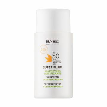 Солнцезащитный суперфлюид для лица BABE Laboratorios Super Fluid SPF 50 для всех типов кожи, с матирующим эффектом, 50 мл Солнцезащитный суперфлюид для лица BABE Laboratorios Super Fluid SPF 50 для всех типов кожи, с матирующим эффектом, 50 мл