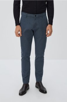 Reserved - Картаті штани-чиноси - темно-синій - 262BK-95P