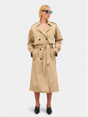 Karen by Simonsen Тренч Mari 10104755 Бежевий Regular Fit Karen by Simonsen Тренч Mari 10104755 Бежевий Regular Fit