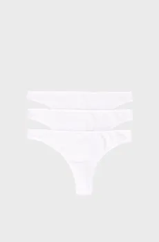 Женские белые трусики (3 шт) Белый S womensecret 7682875